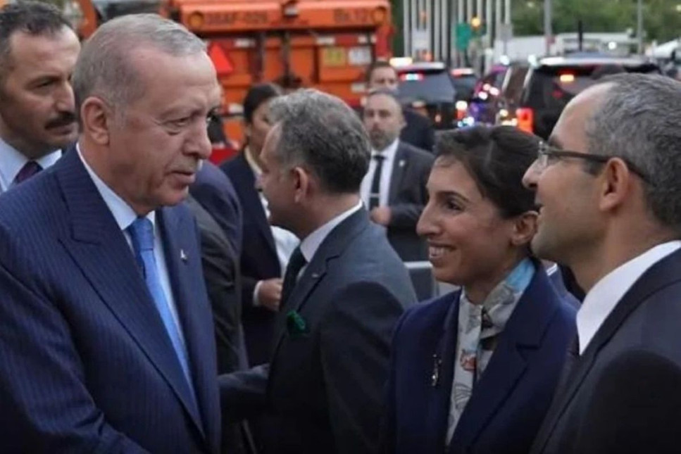 Cumhurbaşkanı Erdoğan'ı New York'ta karşılayan Hafize Gaye Erkan videoda yer almadı