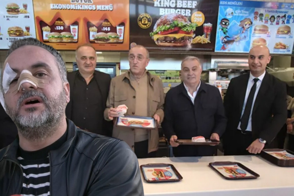 Burger King açılışında slogan atınca dövülen kişi konuştu