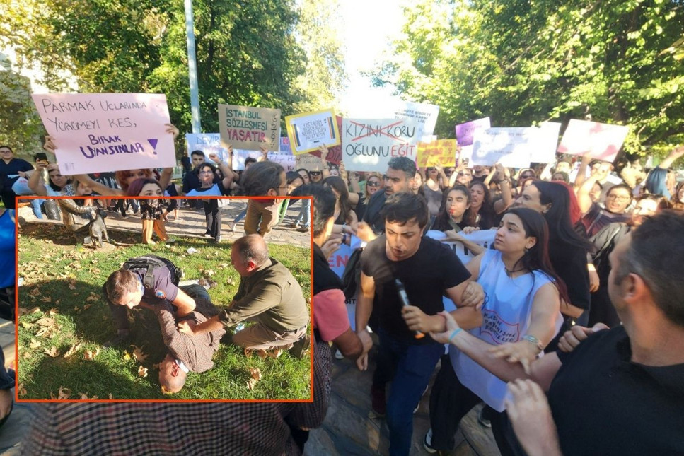 Muğla'da çocuk ve kadın cinayetlerini protesto eden öğrencilere, polis sert müdahale etti