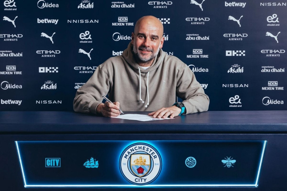 Guardiola, Manchester City ile sözleşmesini 2 yıl daha uzattı