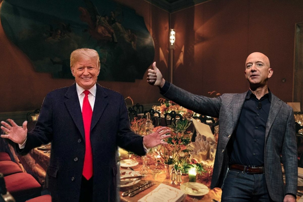 Donald Trump ile Jeff Bezos barış yemeğinde buluşacaklar