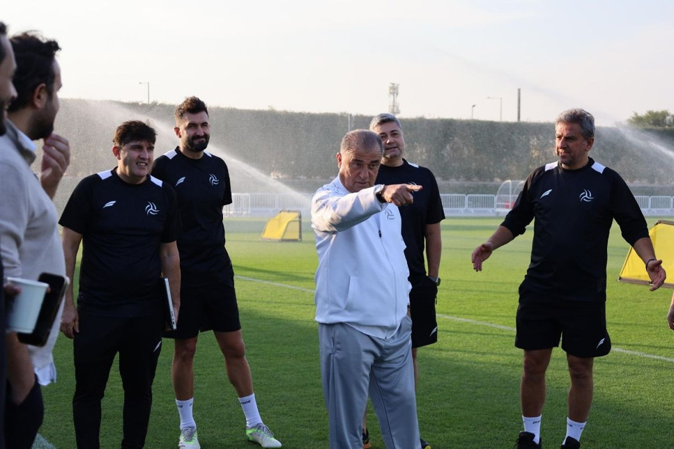 Fatih Terim, yeni takımında ilk idmana çıktı