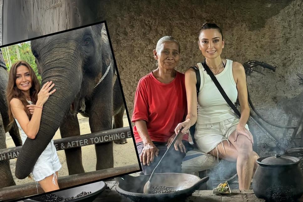 Aslıhan Koruyan Sabancı Bali tatilinde