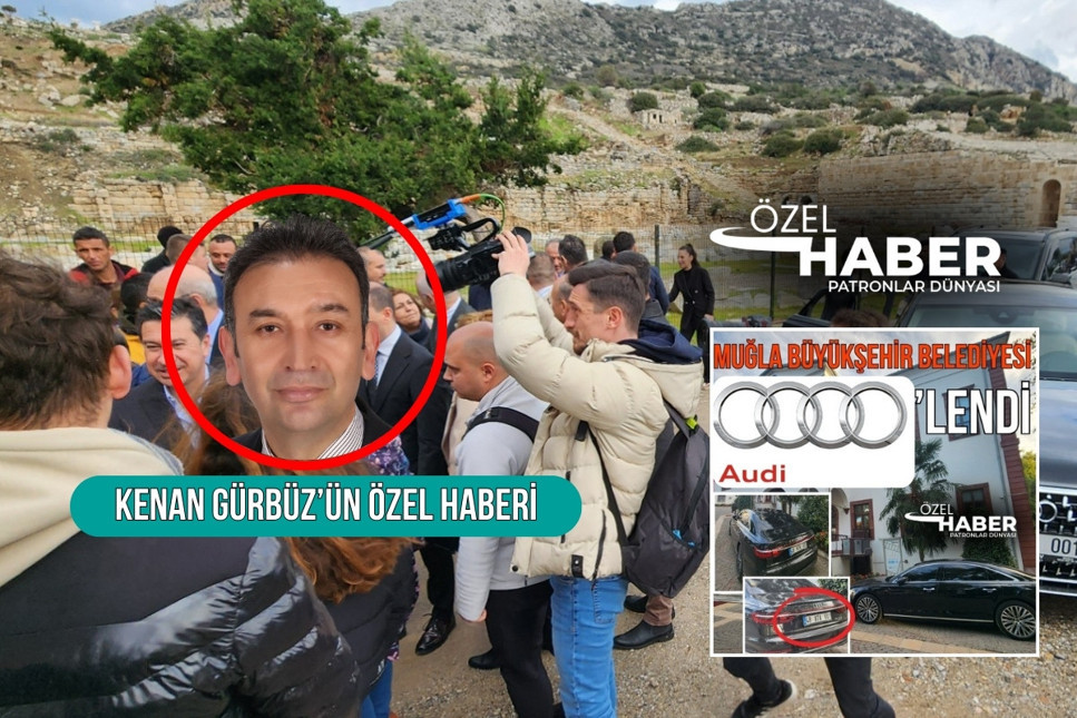 Muğla Büyükşehir Belediye Başkanı Ahmet Aras, Knidos Antik Kenti’nin Kültür ve Turizm Bakanlığı’na devri için yapılan protestoya Audi A8’le gitti