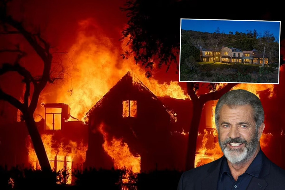 Los Angeles yangınlarında ünlü oyuncu Mel Gibson'ın 14,5 milyon dolarlık malikanesi de kül oldu