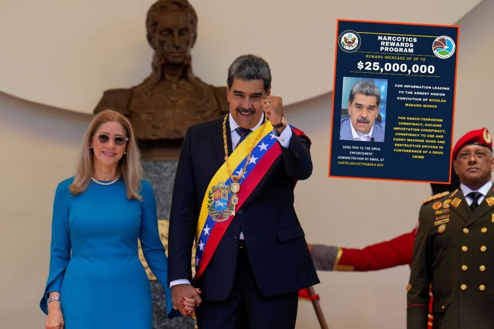 ABD'nin Maduro'nun başına koyduğu ödülü 25 milyon dolara çıkardığı gün, Türkiye'yi temsilen Turizm Bakanı Mehmet Nuri Ersoy yemin törenine katıldı