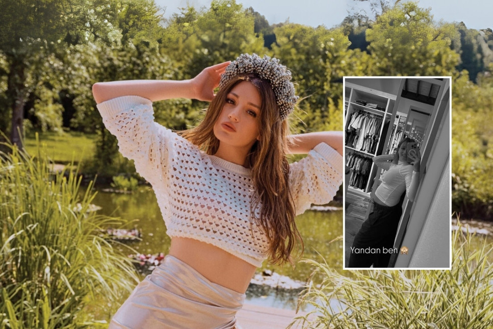 Ünlü oyuncu Gizem Karaca'dan hamilelik pozu geldi