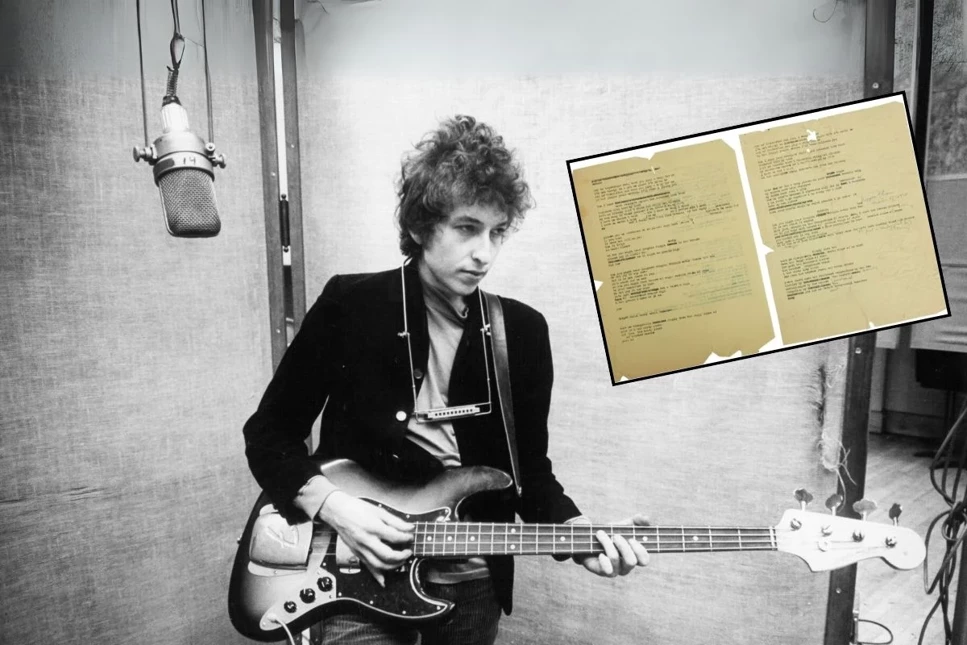 Bob Dylan'ın Mr Tambourine Man şarkısının söz taslağı 508 bin dolara satıldı 