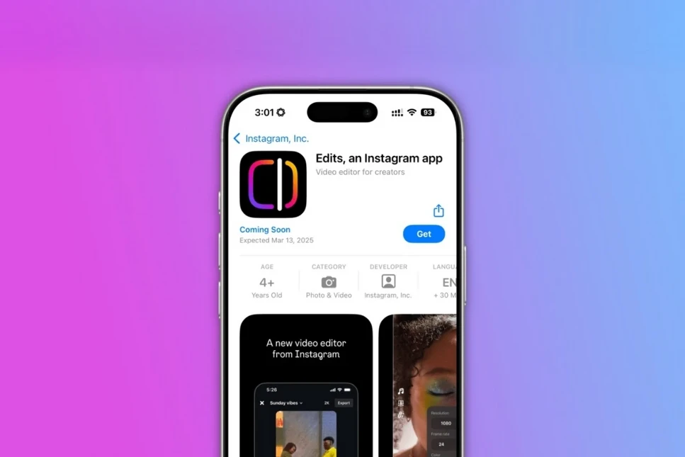 Instagram yeni video oluşturma uygulaması Edits'i tanıttı