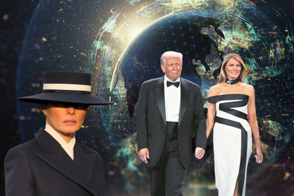 ABD’nin 47'nci ladysi olan First Lady Melania Trump'ın başrol şıklığı