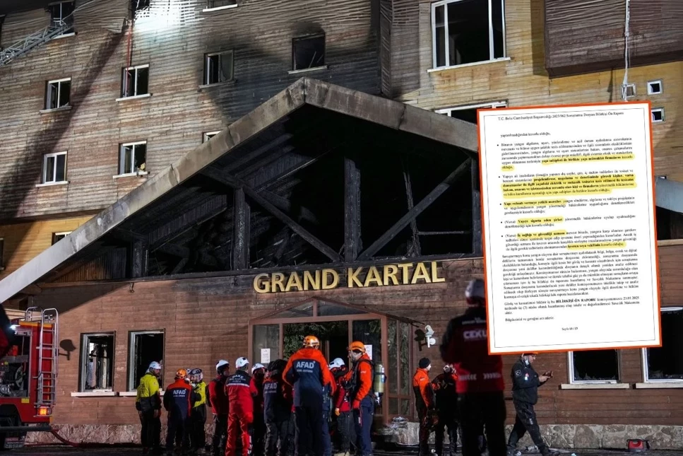 Kartalkaya faciasıyla ilgili bilirkişi raporu çıktı: Rapora göre bakanlık, il özel idaresi, çevre ve şehircilik il müdürlüğü ve otel işletmesi yangınd