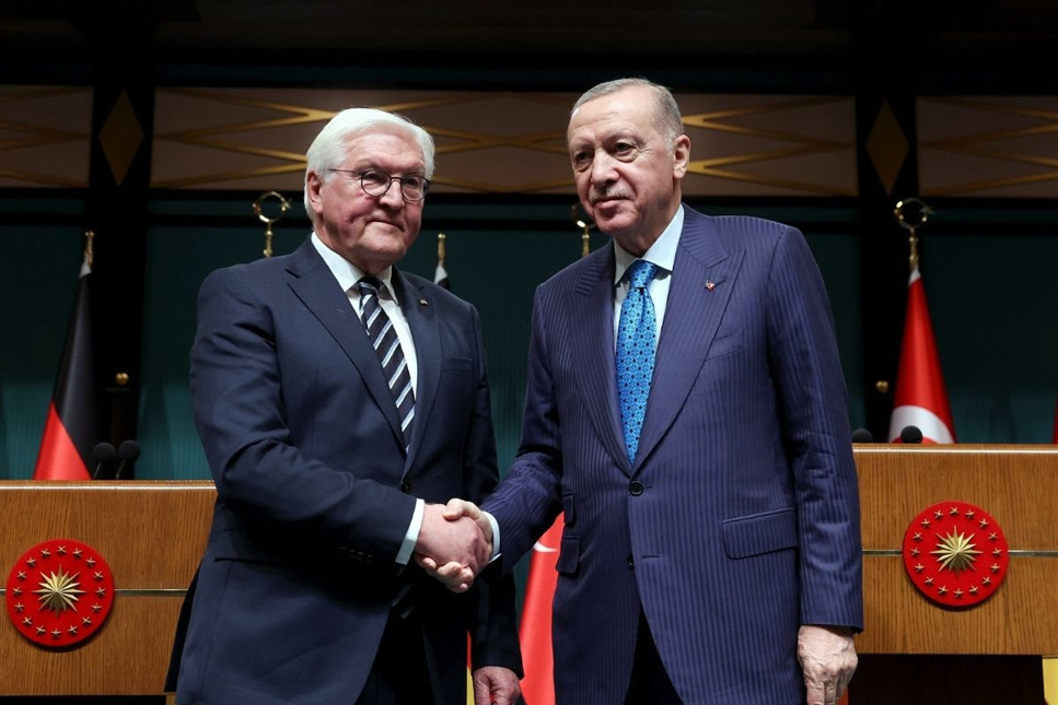 Cumhurbaşkanı Erdoğan ile Almanya Cumhurbaşkanı Steinmeier görüşmesinde vize serbestisi ve Gümrük Birliği de masadaydı