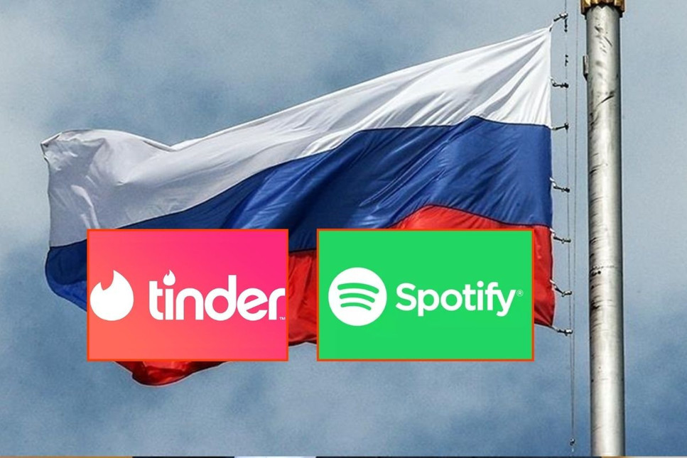 Rusya'dan Tinder'ın sahibi şirkete ve Spotify'a 10'ar milyon ruble ceza