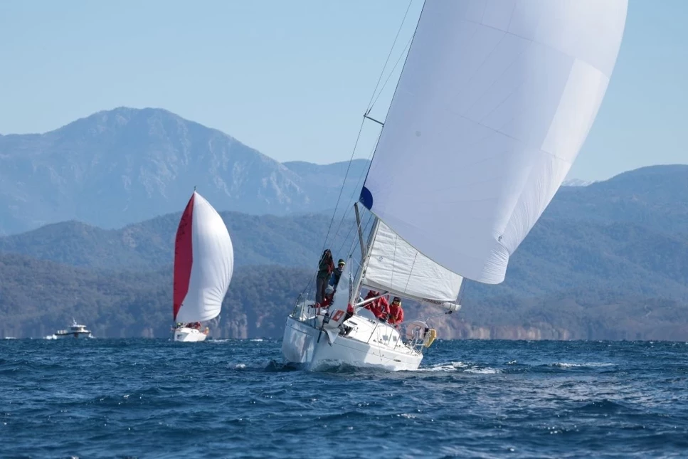 Yat yarışlarında Göcek Kış Trofesi'nin ikinci ayağı, Muğla'da başladı