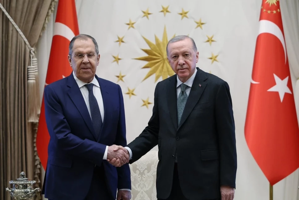 Cumhurbaşkanı Erdoğan, Rusya Dışişleri Bakanı Lavrov'u kabul etti