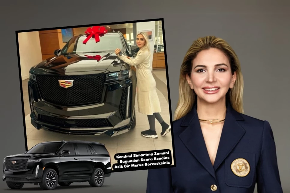 Merve Mermer kendini milyonluk Cadillac ile şımarttı