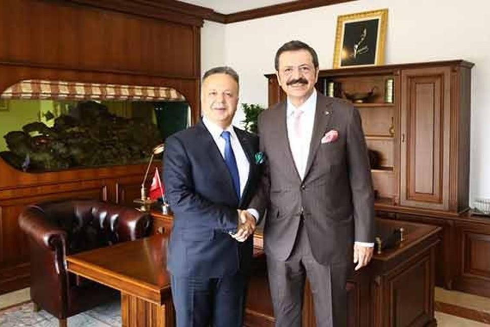 17 yıl aradan sonra... TOBB Başkanı Hisarcıklıoğlu’ndan TİM Başkanı Gülle’ye kutlama ziyareti