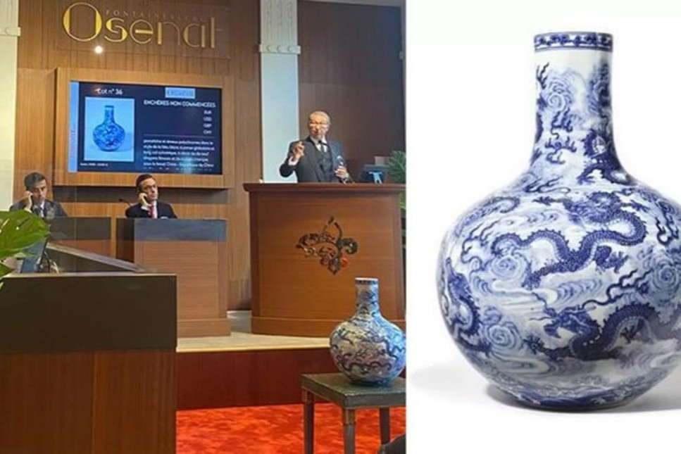 2 bin euro değer biçilen vazo, 7.7 milyon euroya satıldı