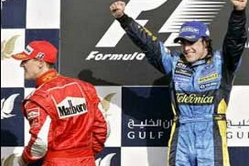 Alonso, Schumacher'e meydan okudu