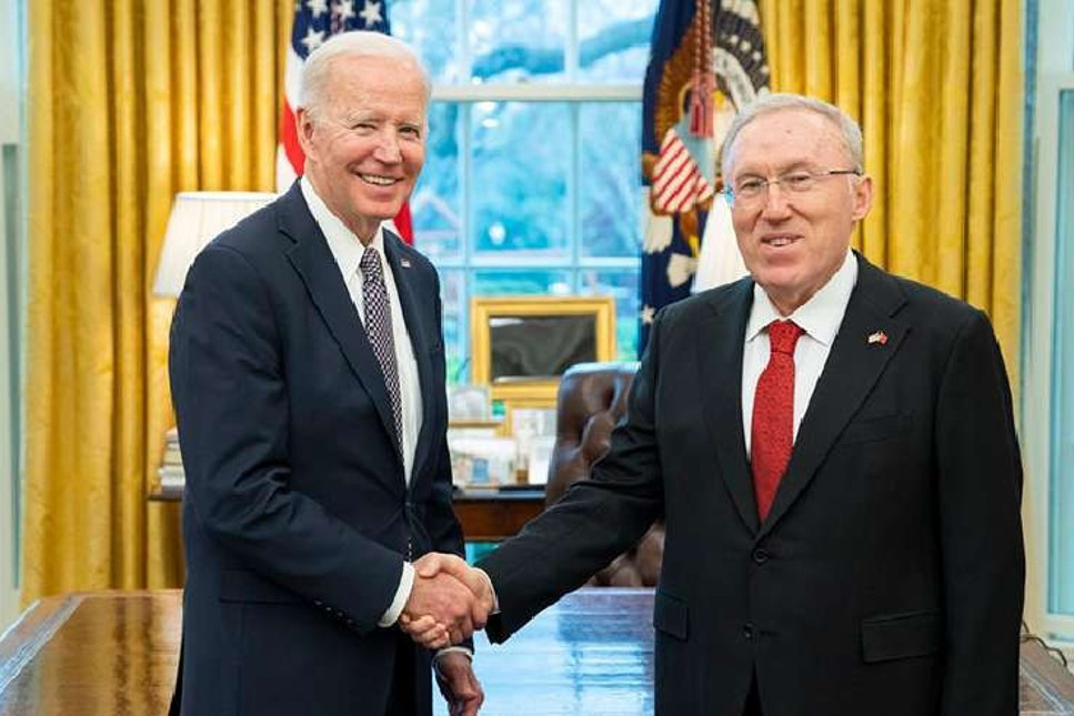 ABD Başkanı Biden, Washington Büyükelçisi Murat Mercan'ı kabul etti