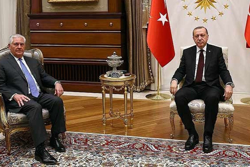 Ankara'da kritik zirve: Erdoğan-Tillerson görüşmesi 3 saatten fazla sürdü