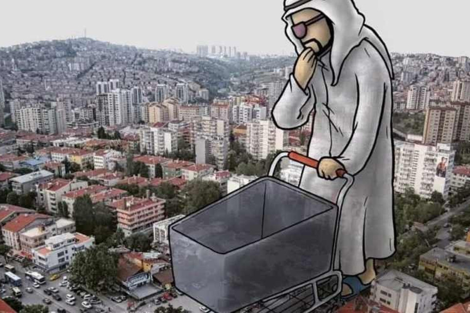 Araplar için Türkiye'nin anlamını anlatan karikatür