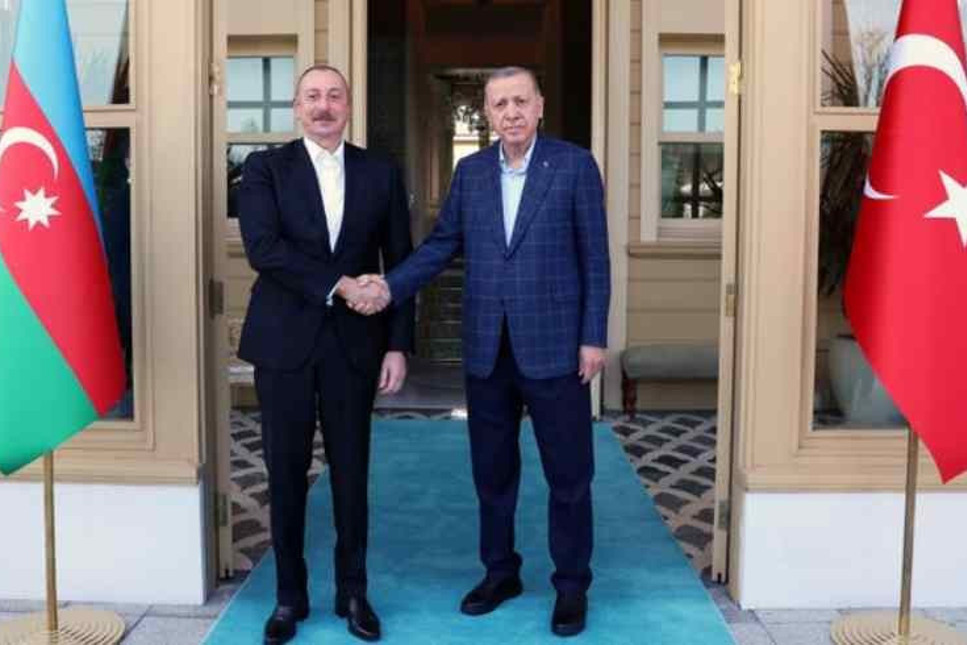 Azerbaycan Cumhurbaşkanı Aliyev'den Cumhurbaşkanı Erdoğan'a ziyaret