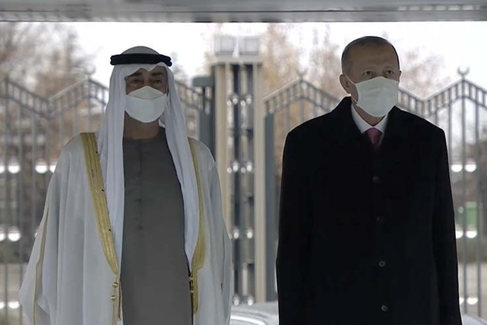 BAE Veliaht Prensi bin Zayed Ankara'da resmi törenle karşılandı!