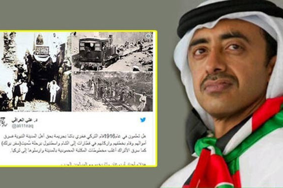 BAE bakanından küstah tweet: Medine Müdafaası kahramanı Osmanlı Paşasına 'Hırsız' dedi