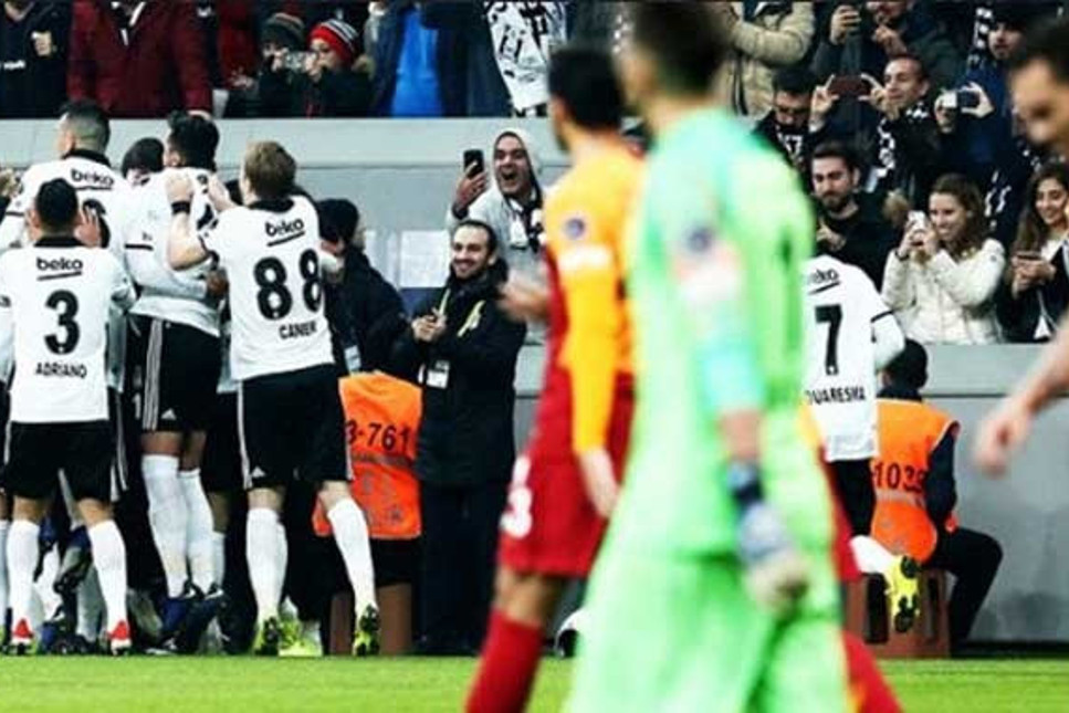 Beşiktaş'tan Galatasaray'a 3'lük atış...