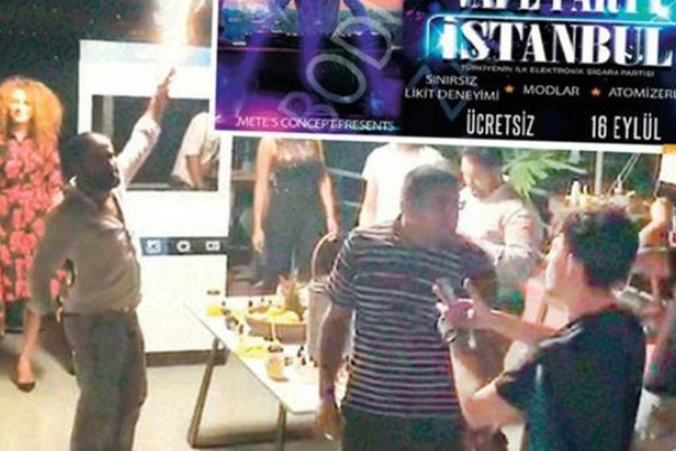 Beyoğlu'nda partiye baskın! 800 kişiye şok ceza