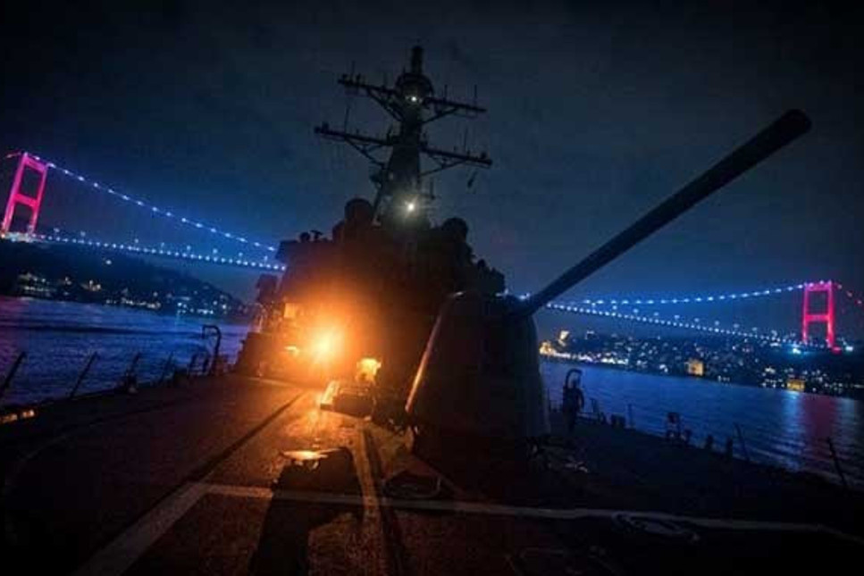 ABD Donanması, İstanbul Boğazı'nı profil fotoğrafı yaptı