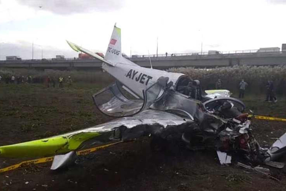 İstanbul'da düşen uçağın pilotu hayatını kaybetti