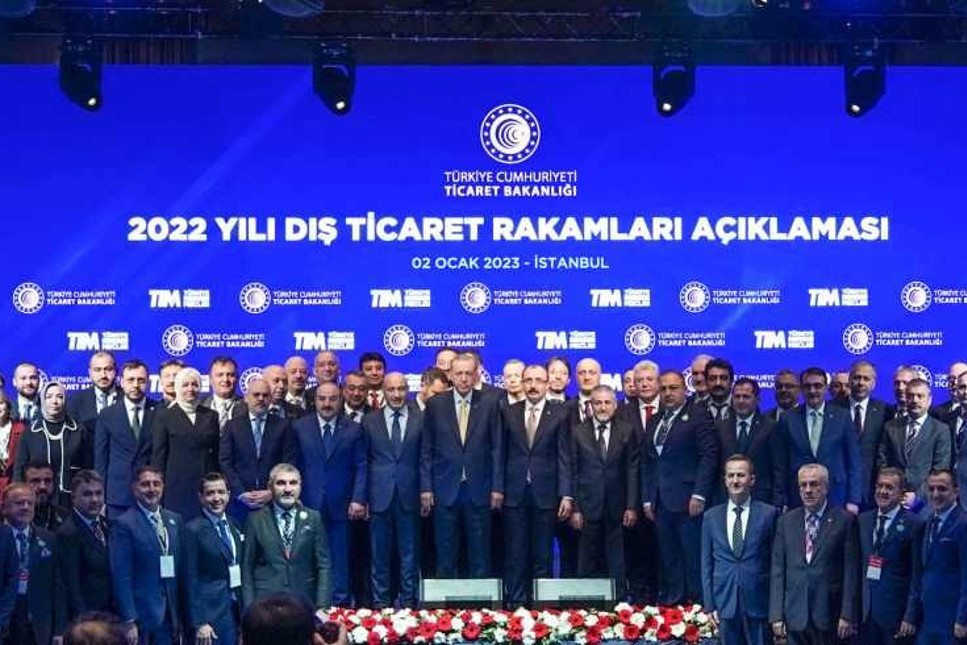 Cumhurbaşkanı Erdoğan, 2022 yılı ihracat rakamını açıkladı: 254,2 milyar dolar