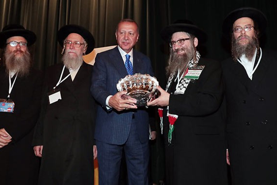 Cumhurbaşkanı Erdoğan ABD'de Yahudi heyeti kabul etti