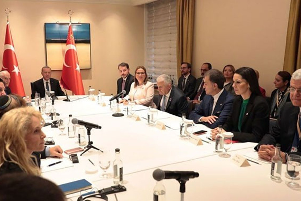 Cumhurbaşkanı Erdoğan, ABD'de Yahudi kuruluş temsilcileriyle buluştu