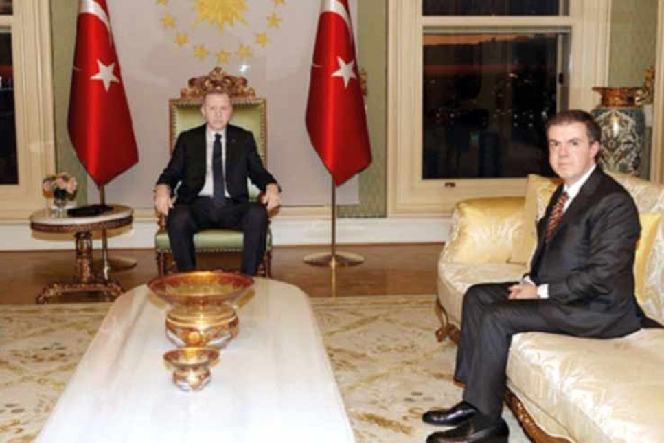Cumhurbaşkanı Erdoğan, Ahmet Mücahid Ören'i Vahdettin Köşkü’nde kabul etti