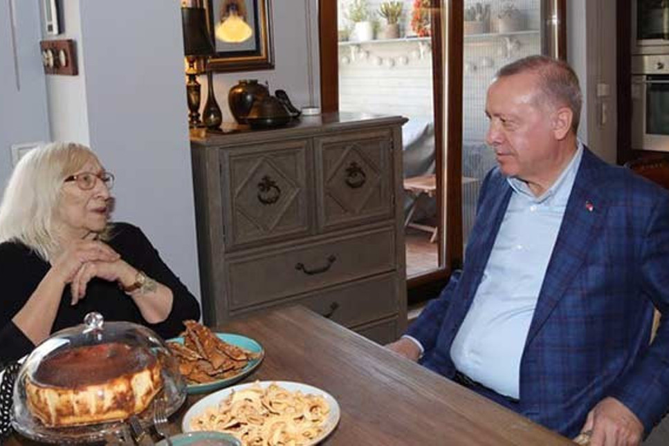 Cumhurbaşkanı Erdoğan Alev Alatlı’yı ziyaret etti