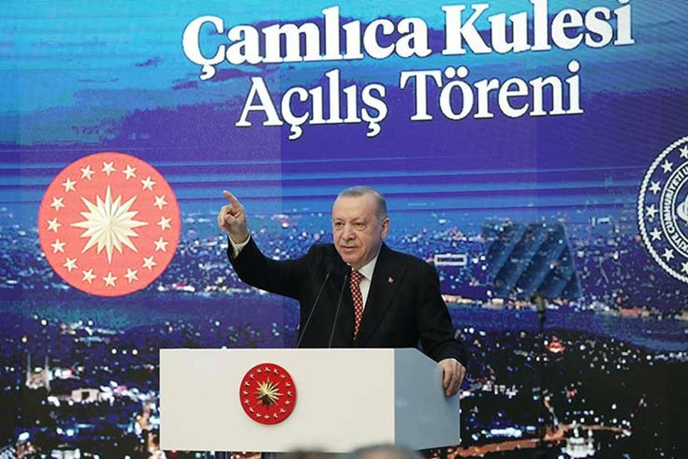 Cumhurbaşkanı Erdoğan, Çamlıca Kulesi'ni açtı, Kanal İstanbul için tarih verdi