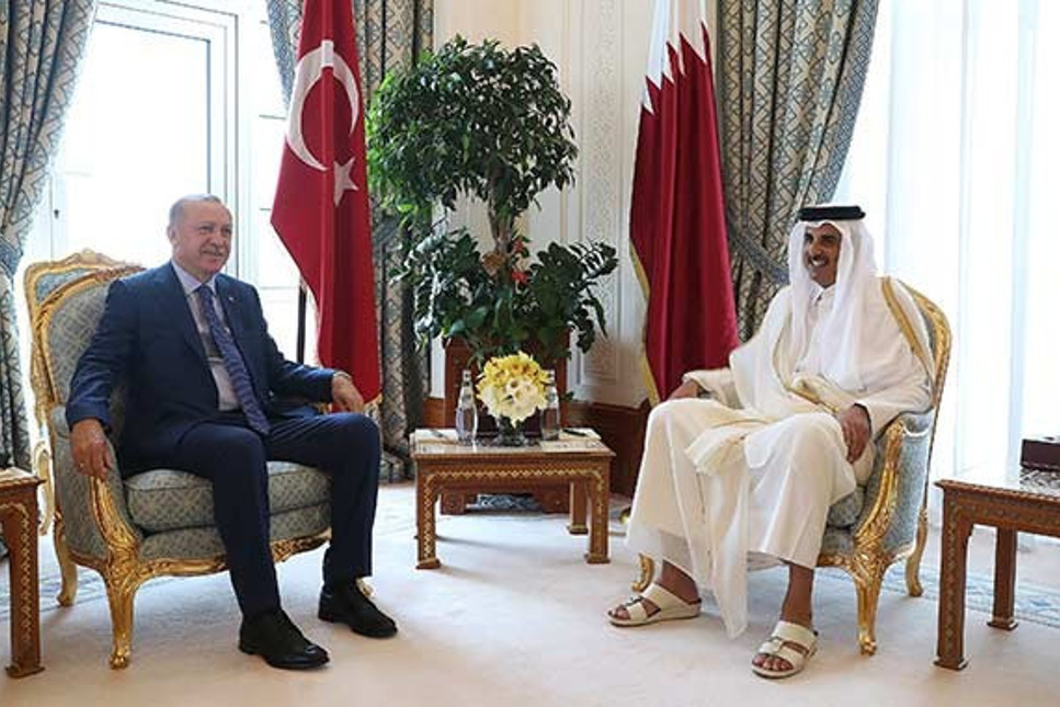 Cumhurbaşkanı Erdoğan Katar'da: Ziyarete damgasını vuran kare