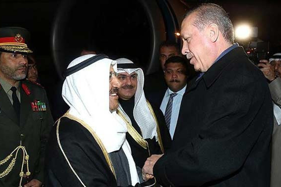 Cumhurbaşkanı Erdoğan'dan Kuveyt Emiri el Sabah'a jest!