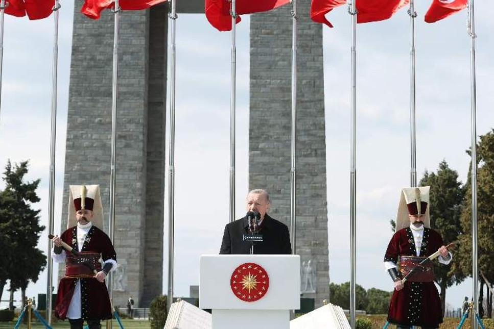Cumhurbaşkanı Erdoğan: Millet burada 107 yıl önce tarihin akışını değiştirmiştir