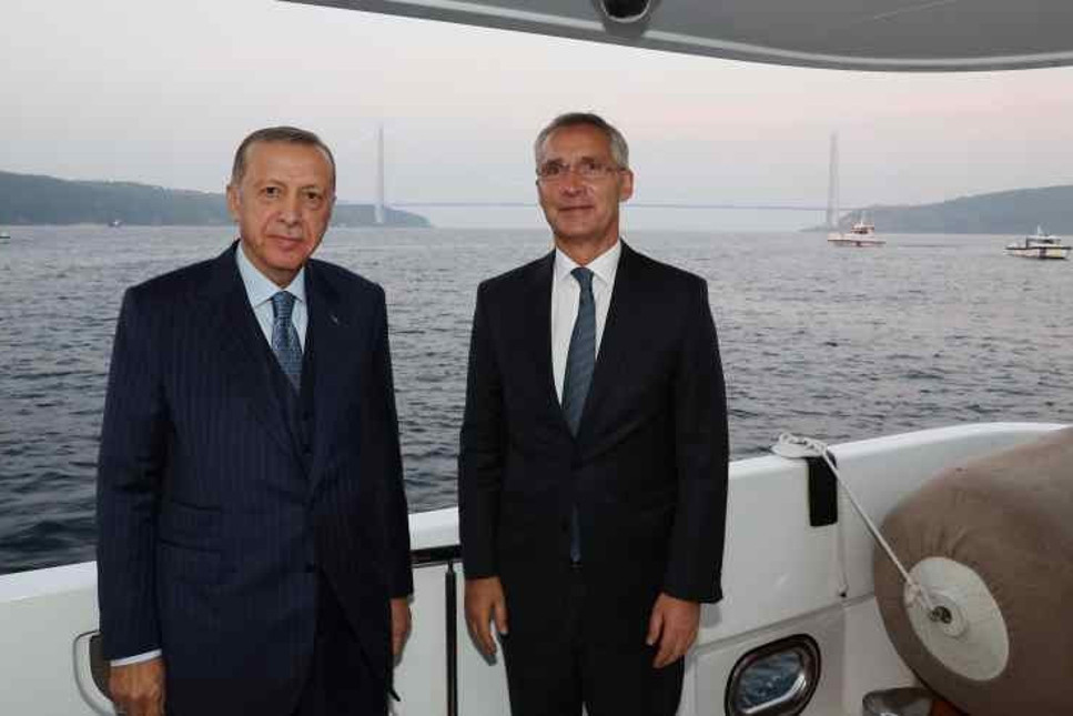 Cumhurbaşkanı Erdoğan, NATO Genel Sekreteri Stoltenberg'le yatta görüştü