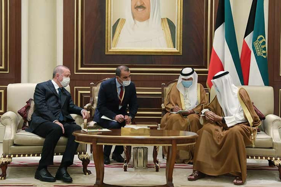 Cumhurbaşkanı Erdoğan'dan Kuveyt'e taziye ziyareti