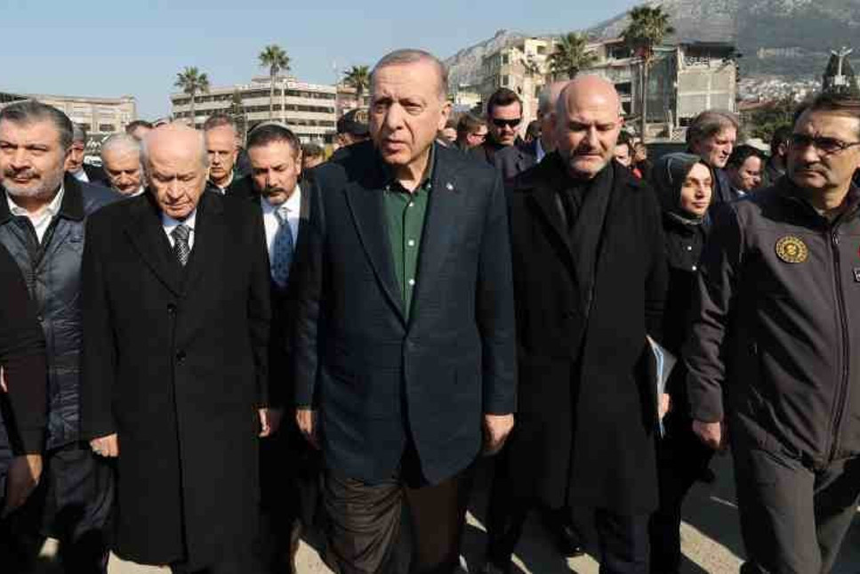 Cumhurbaşkanı Erdoğan ve Devlet Bahçeli Hatay'da