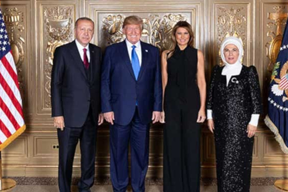 Cumhurbaşkanı Erdoğan ve Trump yemekte bir araya geldi