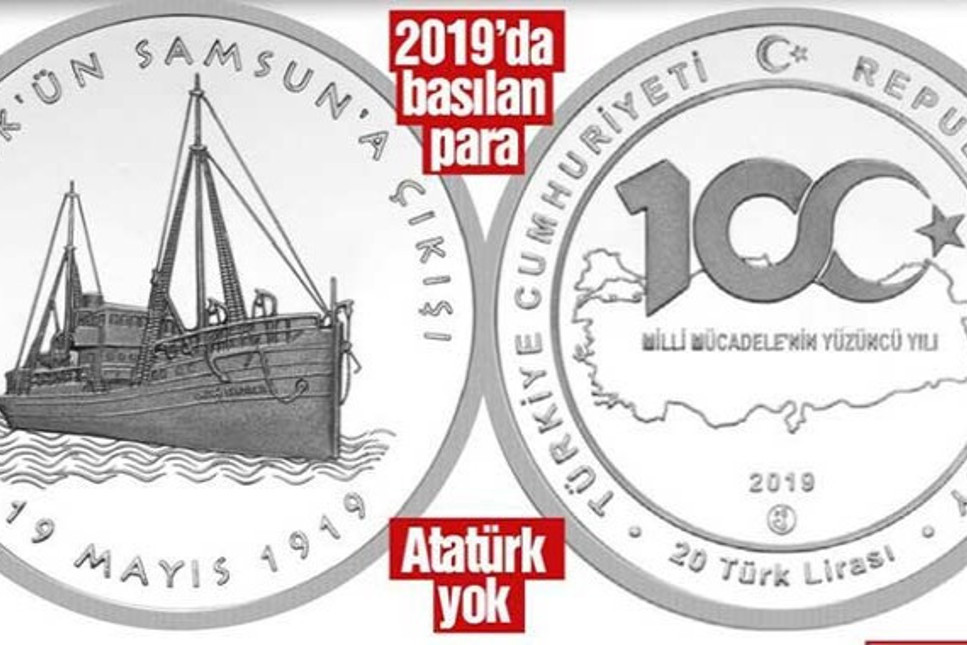 Darphane Müdürlüğü, 19 Mayıs'ın 100. yılında hatıra parası bastı: 'Atatürk yok'