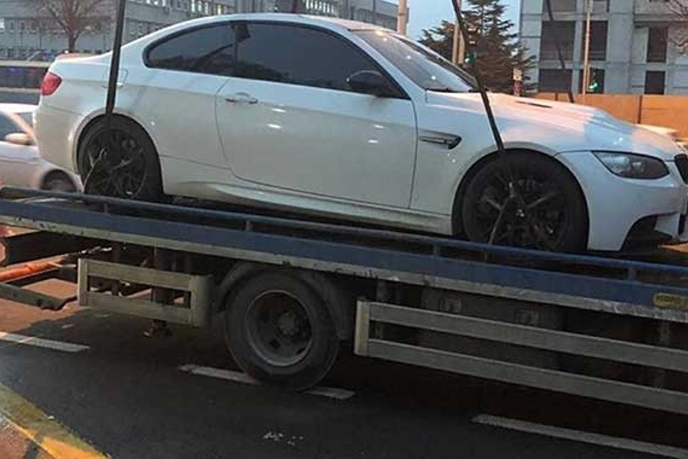 Drift yapan sürücüye 5 bin lira para cezası kesildi, aracı trafikten men edildi