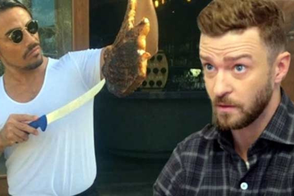 Dünyaca ünlü şarkıcı Justin Timberlake bile Nusret'in fiyatlarını pahalı buldu