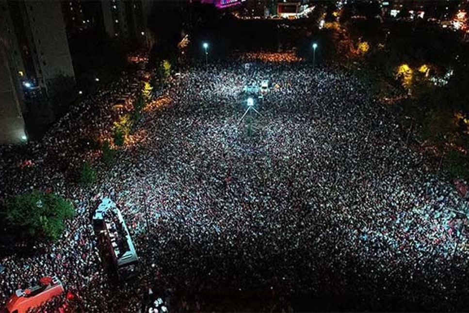 Ekrem İmamoğlu mahşeri kalabalığa seslendi: Artık partizanlık bitecek